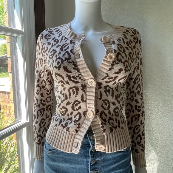 Kate Spade Leopard Print Cardigan - Picture 4 of 13